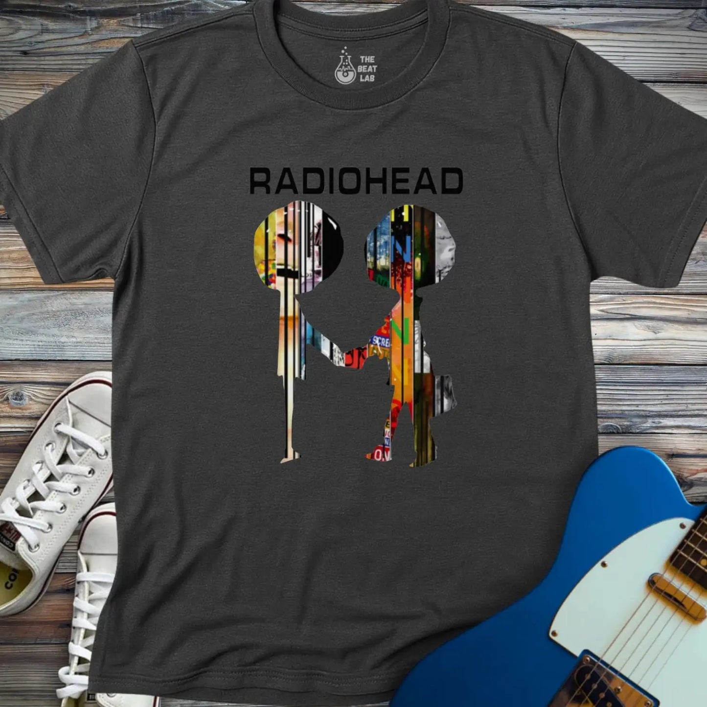 Radiohead Collage T-shirt - Dark Heather Grey / S - T-Shirt