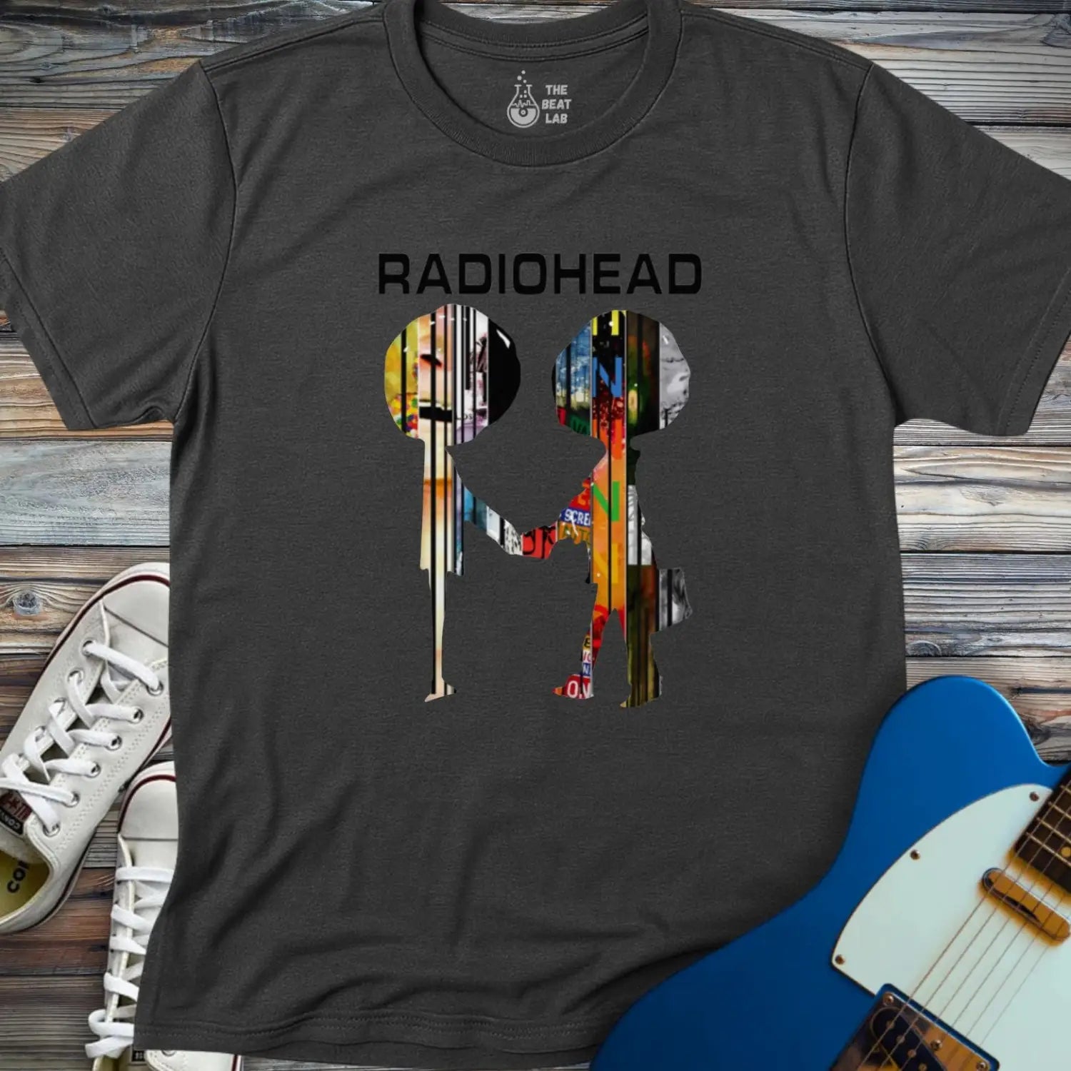 Radiohead Collage T-shirt - Dark Heather Grey / S - T-Shirt
