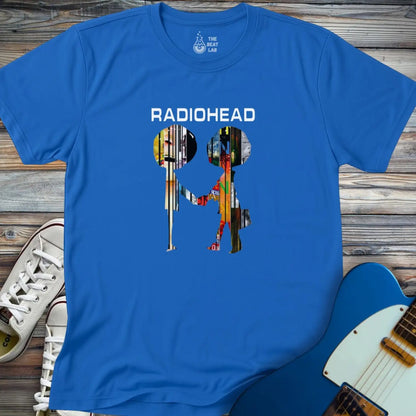 Radiohead Collage T-shirt - Royal / S - T-Shirt