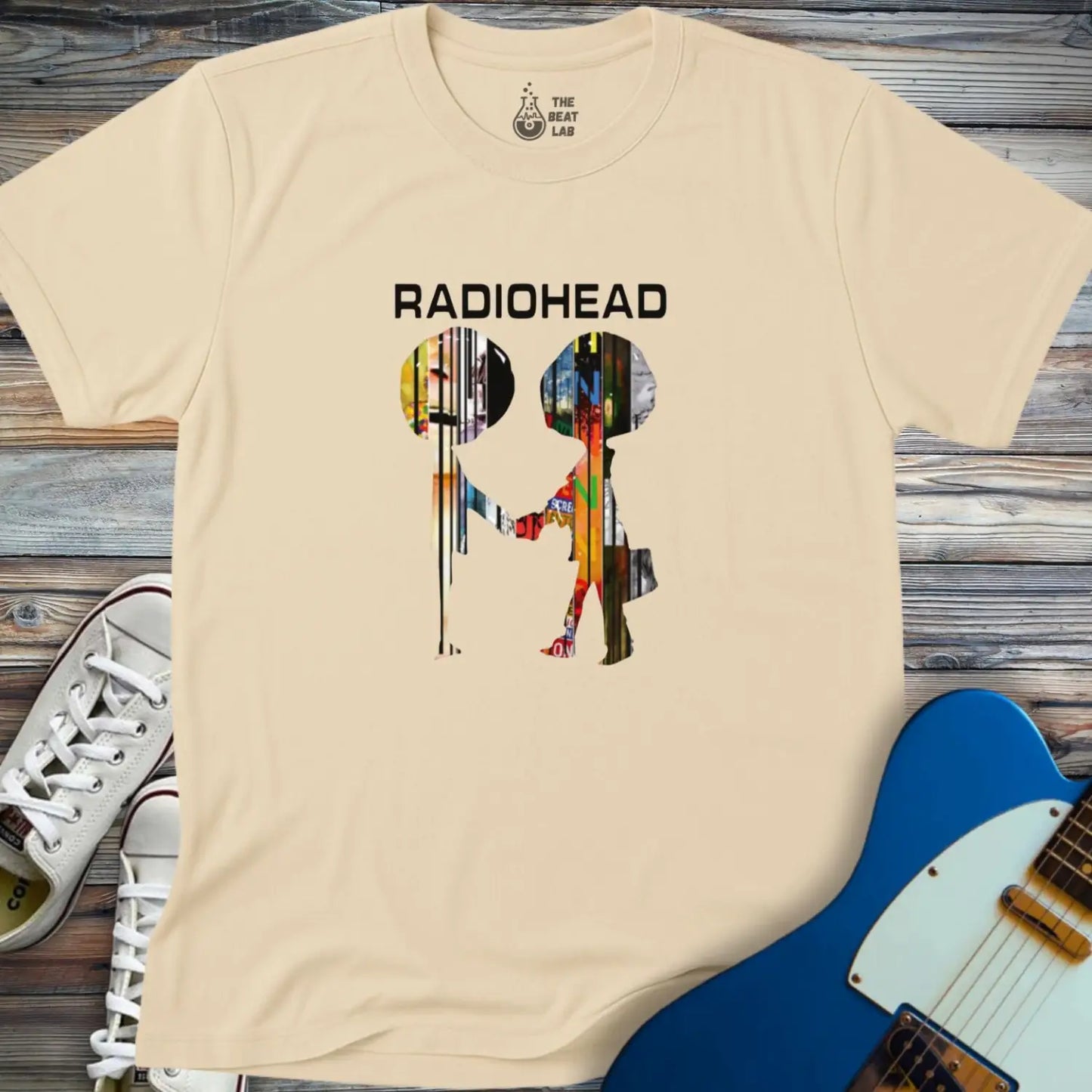 Radiohead Collage T-shirt - Sand / S - T-Shirt