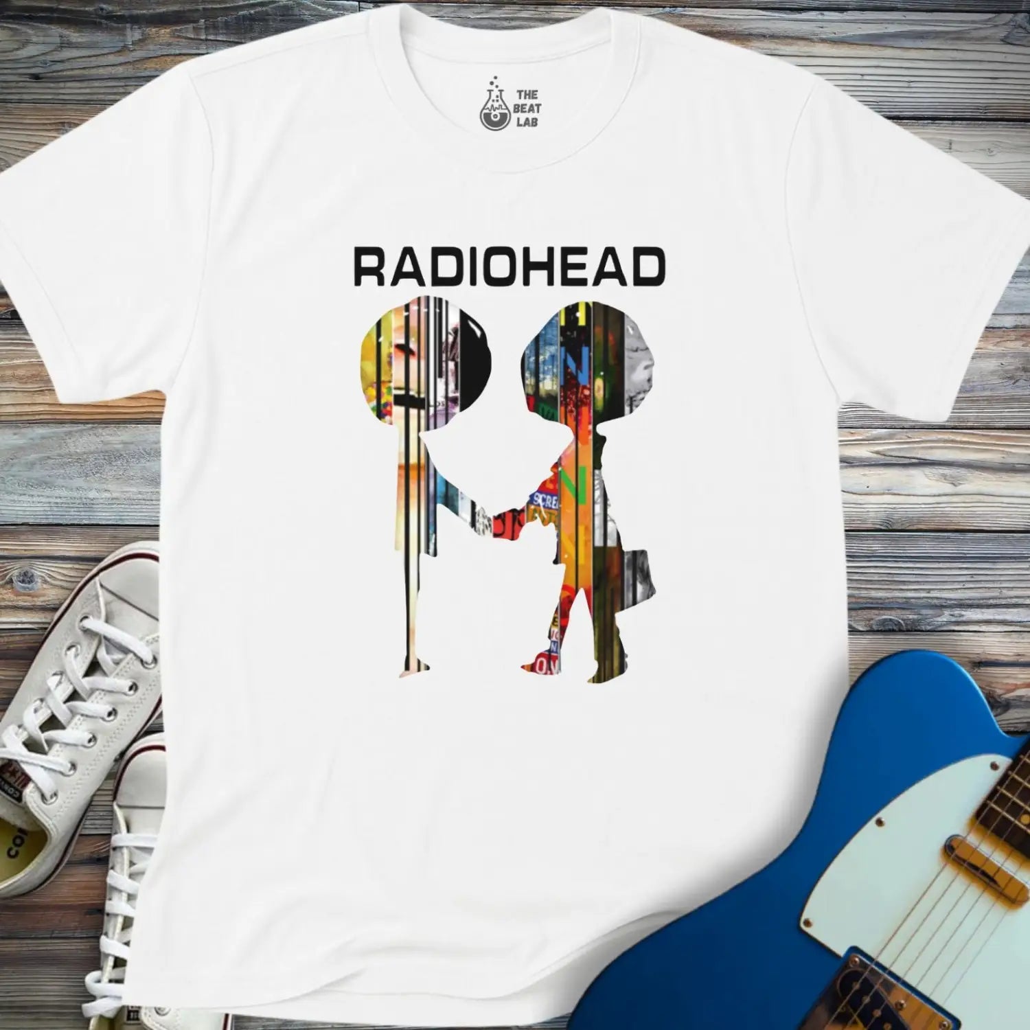 Radiohead Collage T-shirt - White / S - T-Shirt
