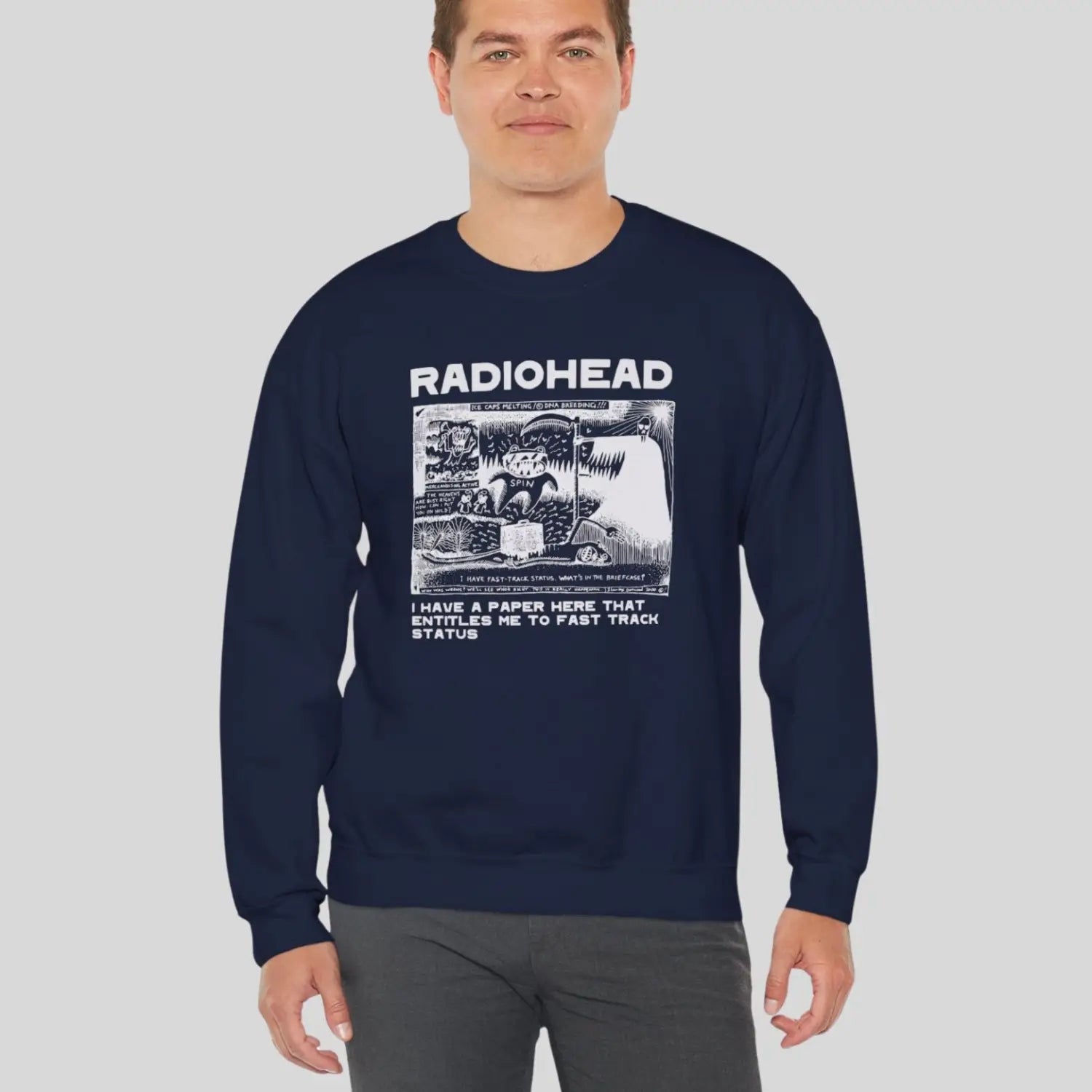 Radiohead Comic Art (I) Crewneck - Sweatshirt