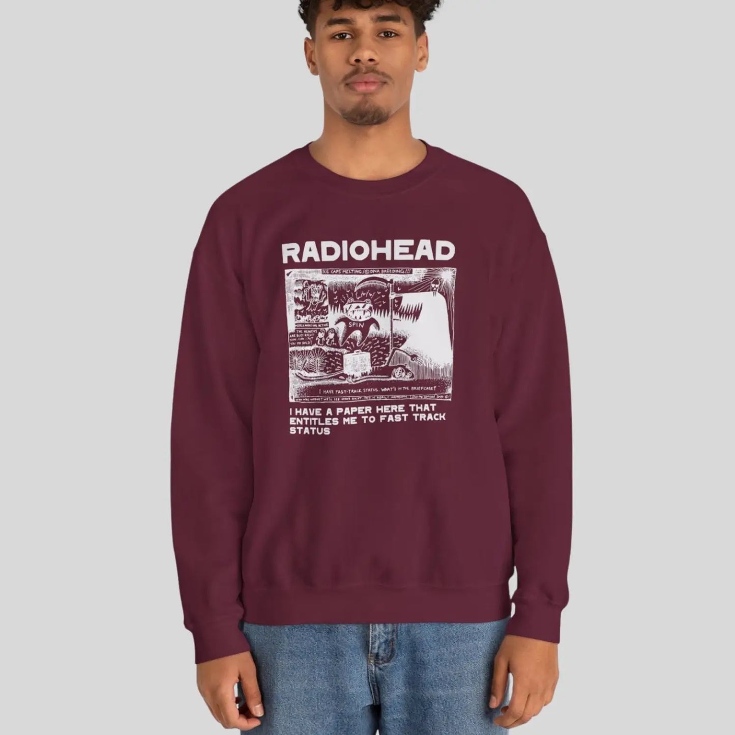 Radiohead Comic Art (I) Crewneck - Sweatshirt