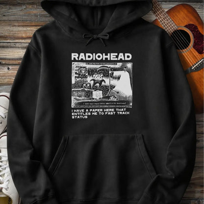 Radiohead Comic Art (I) Hoodie - Black / S - Hoodie