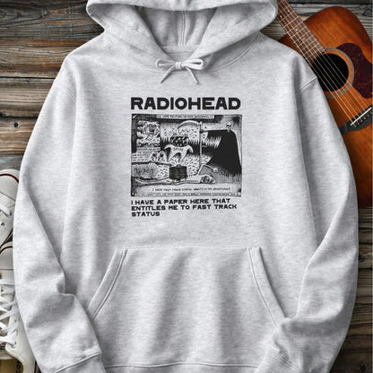 Radiohead Comic Art (I) Hoodie - Sport Grey / S - Hoodie