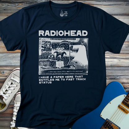 Radiohead Comic Art (I) T-shirt - Navy / S - T-Shirt