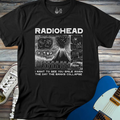 Radiohead Comic Art (III) T-shirt - Black / S - T-Shirt