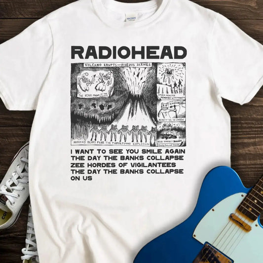 Radiohead Comic Art (III) T-shirt White