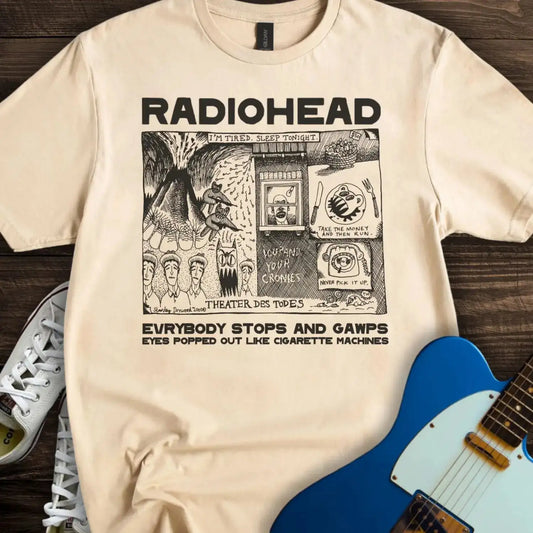 Radiohead Comic Art (IV) T-shirt Sand