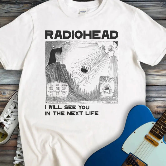 Radiohead Comic Art (V) T-shirt White