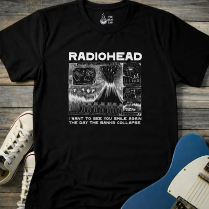 Radiohead Comic Art (VII) T-shirt - Black / S - T-Shirt