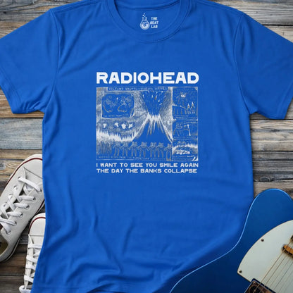 Radiohead Comic Art (VII) T-shirt - Royal / S - T-Shirt