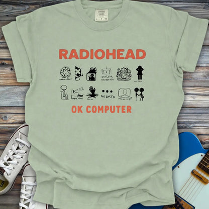 Radiohead Ok Computer Comfort Colors Shirt - Bay / S - T-Shirt