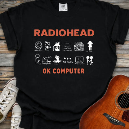 Radiohead Ok Computer Comfort Colors Shirt - Black / S - T-Shirt