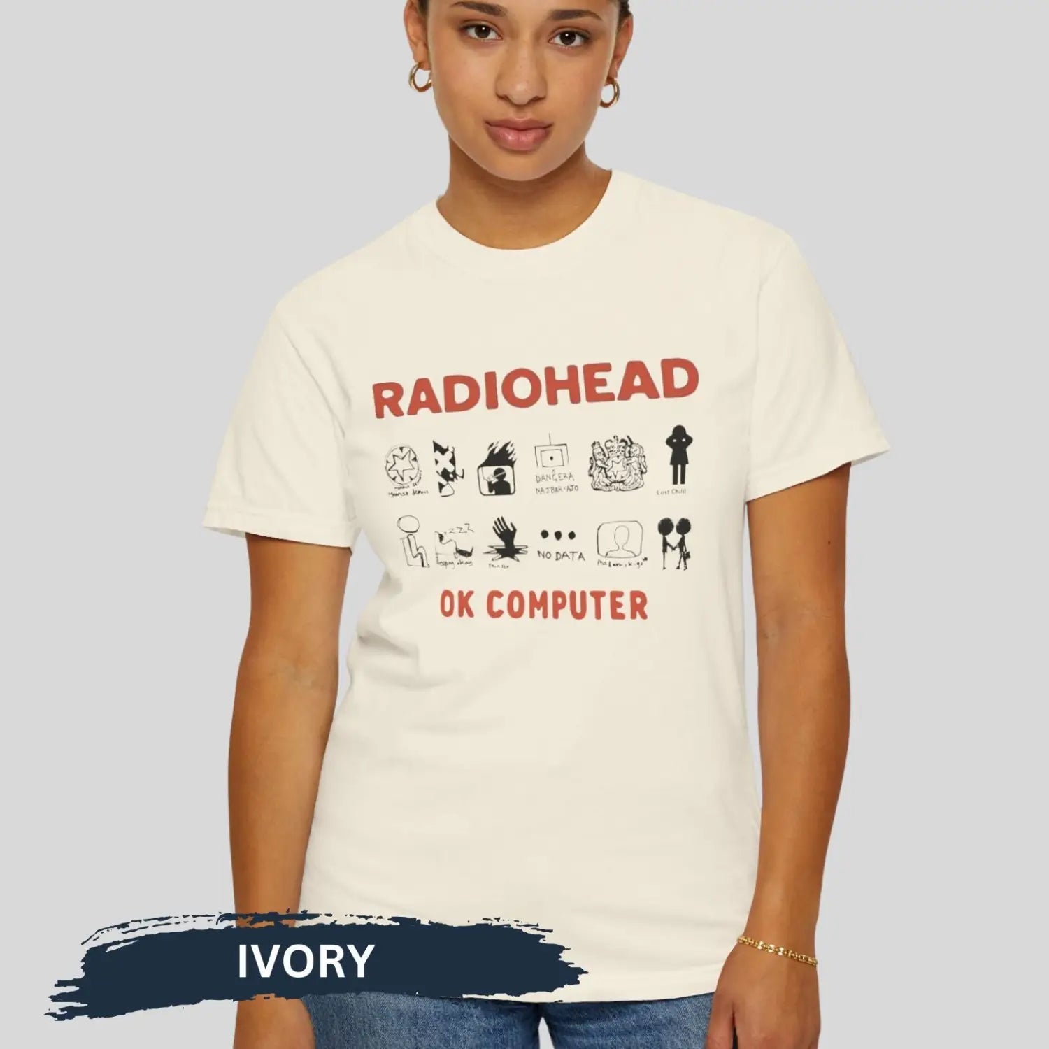 Radiohead Ok Computer Comfort Colors T-shirt - T-Shirt