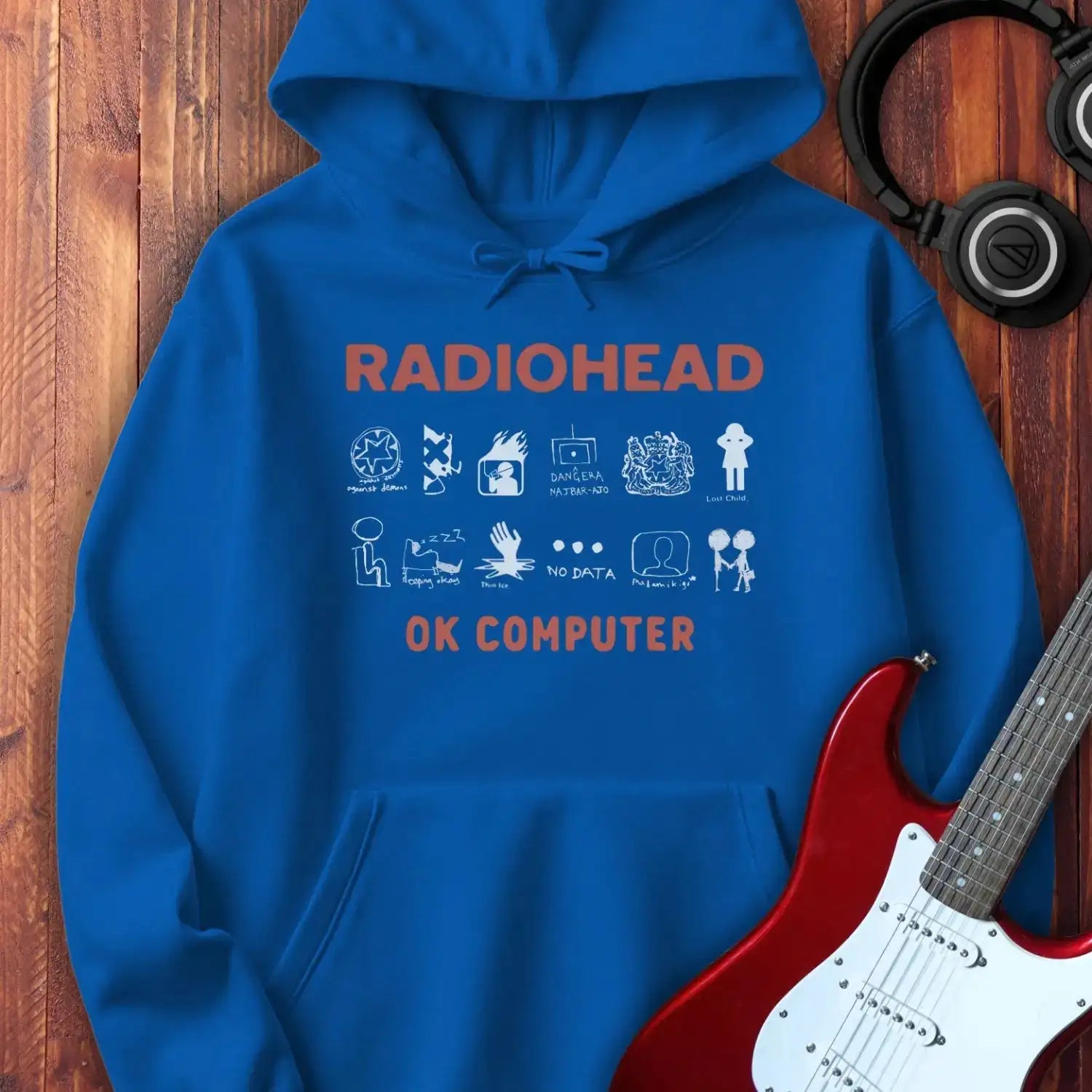 Radiohead Ok Computer Hoodie Royal