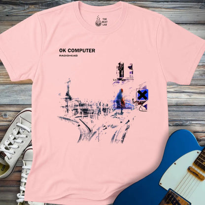 Radiohead OK Computer Art Music T-shirt | Abstract Album Cover Tee Radiohead OK Computer Art Music T-shirt | Abstract Album Cover Tee