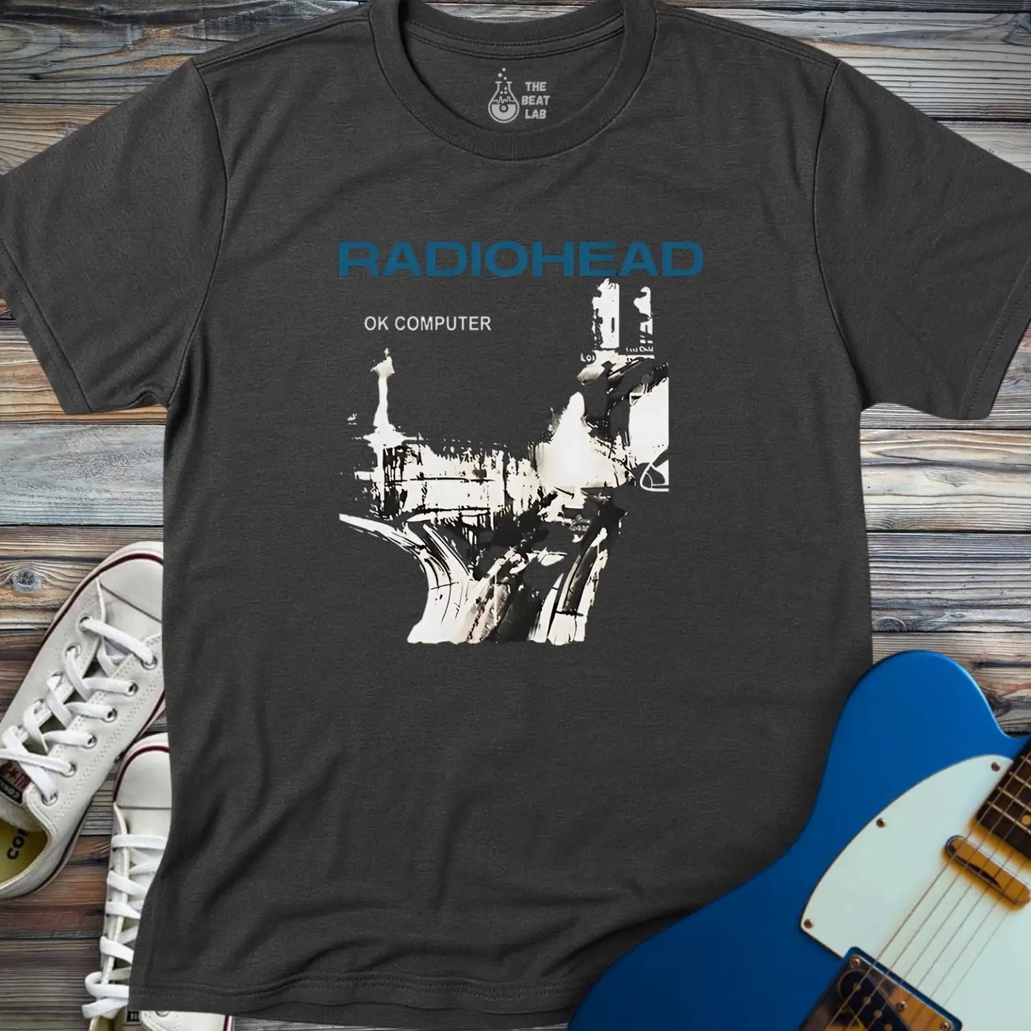 Radiohead Ok Computer (III) T-shirt - Dark Heather Grey / S - T-Shirt