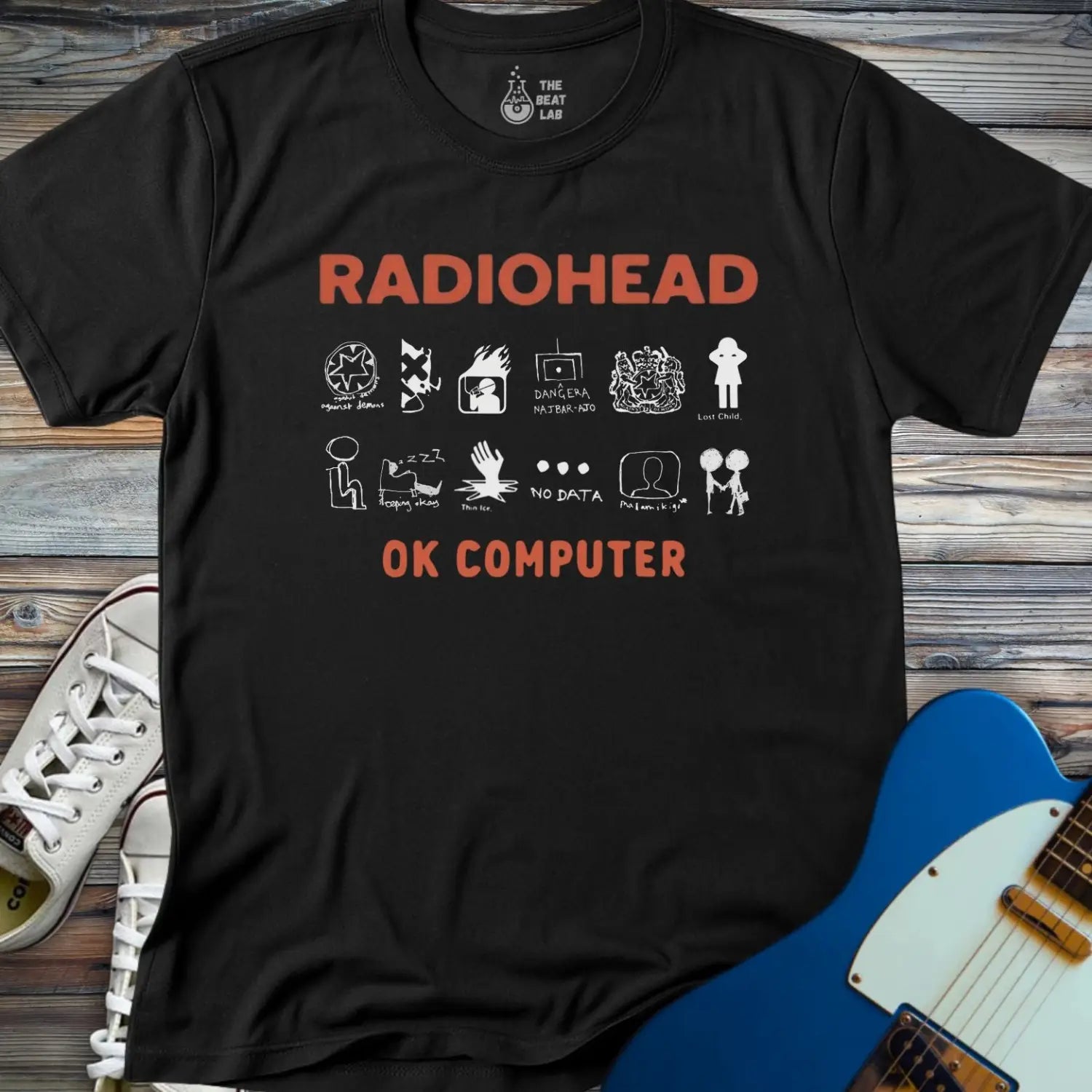 Radiohead OK Computer T-shirt - Black / S - T-Shirt