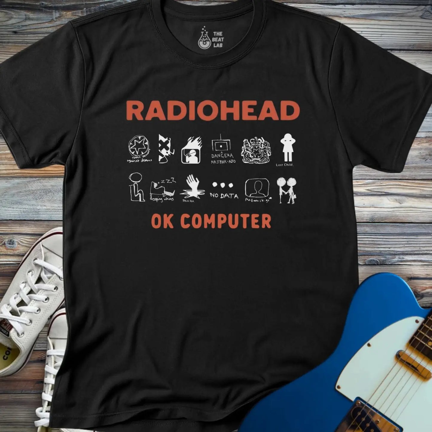 Radiohead OK Computer T-shirt - Black / S - T-Shirt