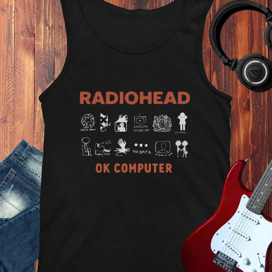 Ok Computer Tank Top Black