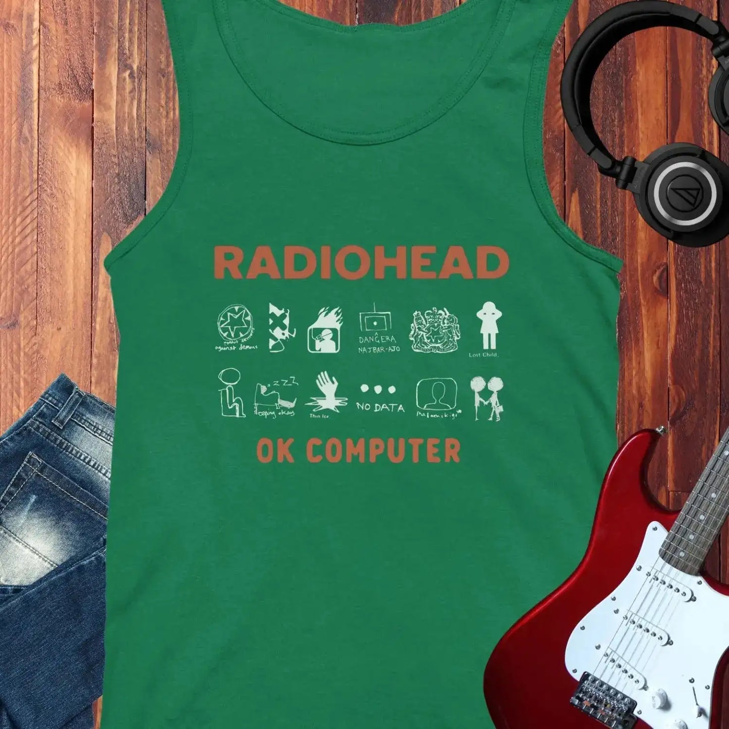 Ok Computer Tank Top Kelly