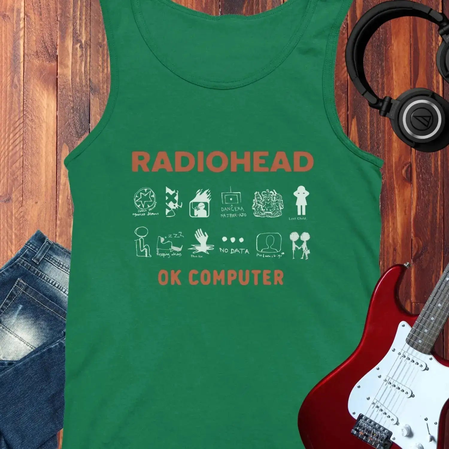 Ok Computer Tank Top Kelly