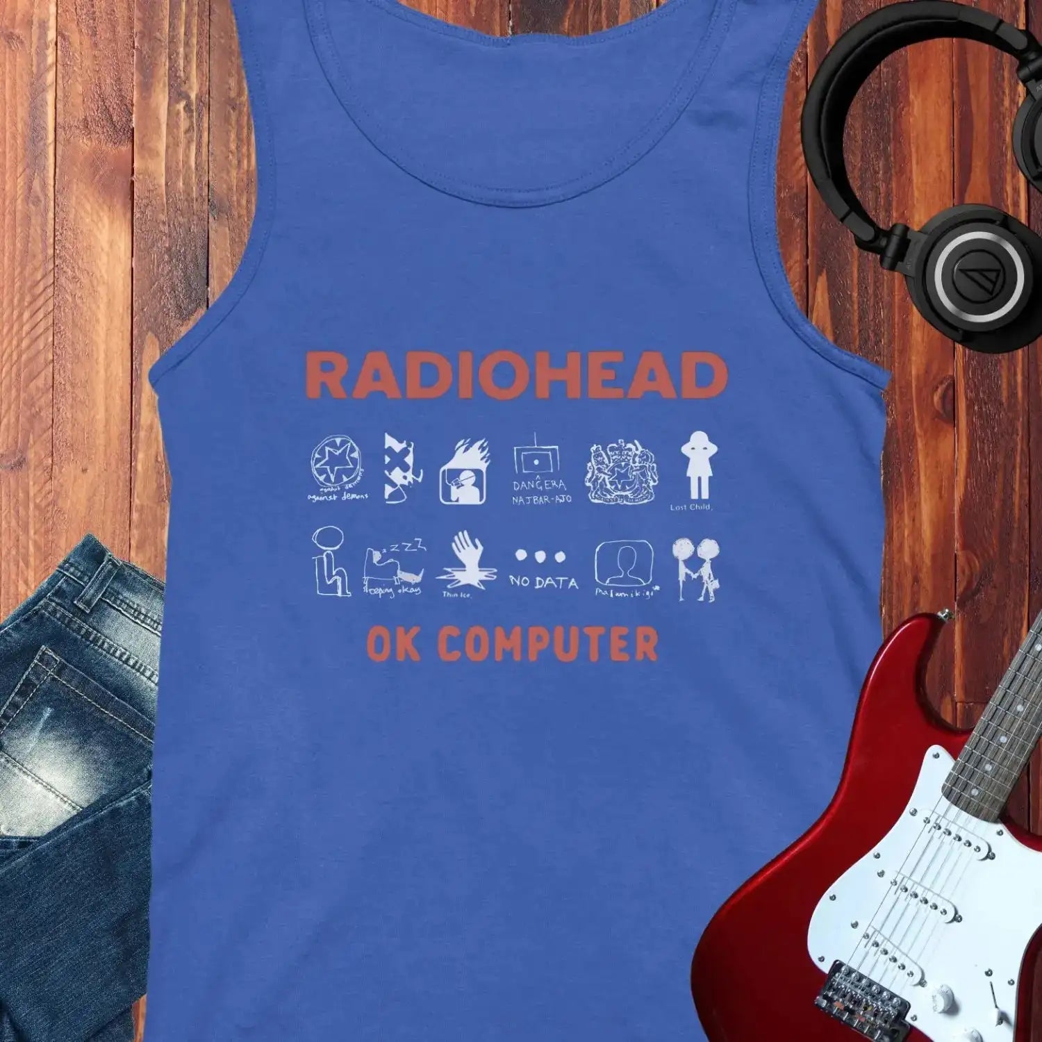 Ok Computer Tank Top True Royal