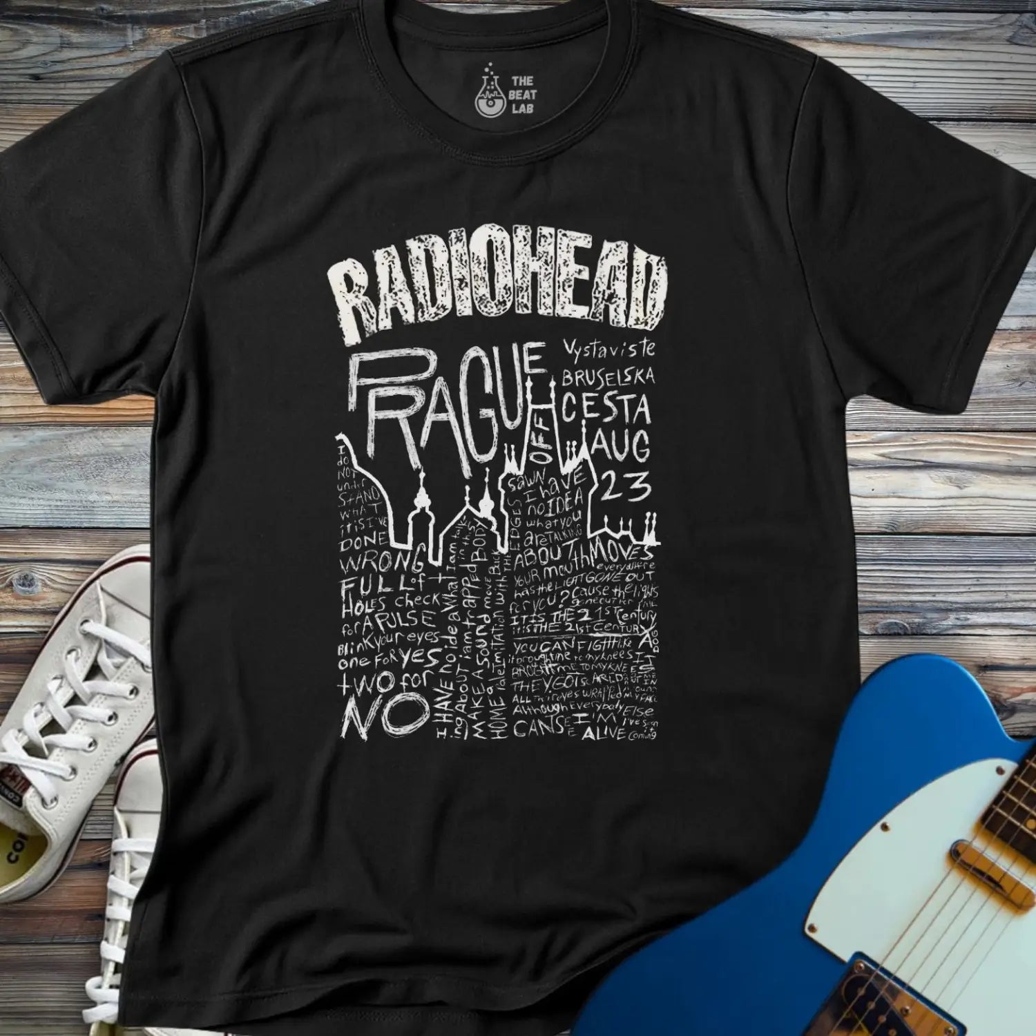 Radiohead Prague T-shirt - Black / S - T-Shirt