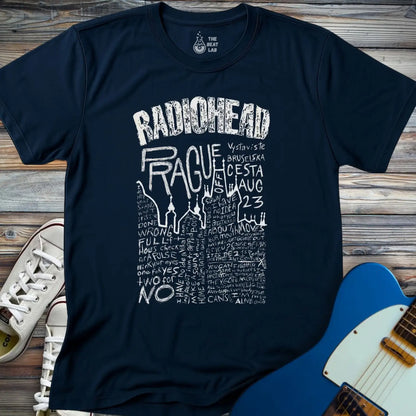 Radiohead Prague T-shirt - Navy / S - T-Shirt