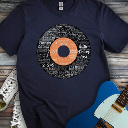 Radiohead Vinyl Record T-shirt - Navy / S - T-Shirt