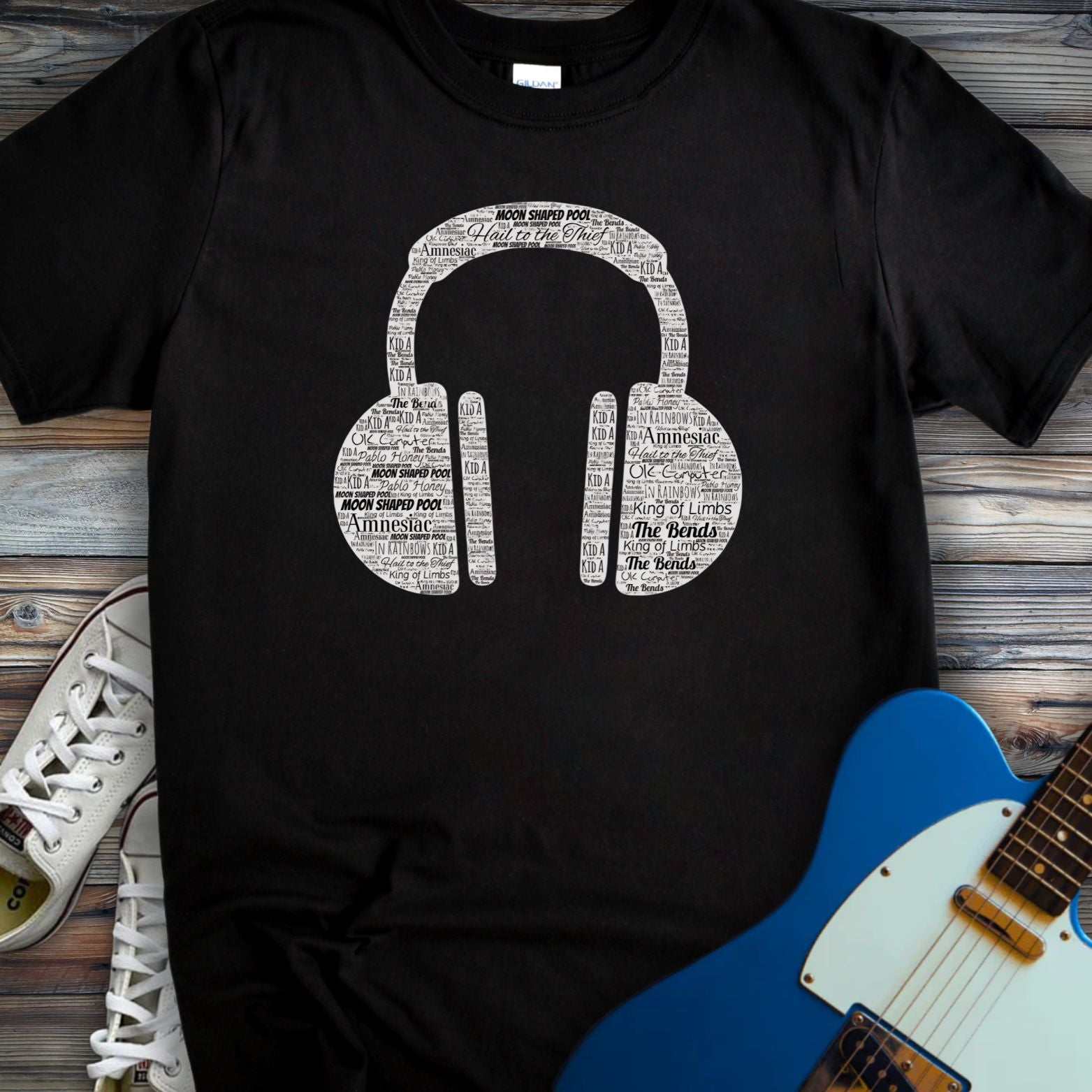 Radioheadphones T-shirt Black