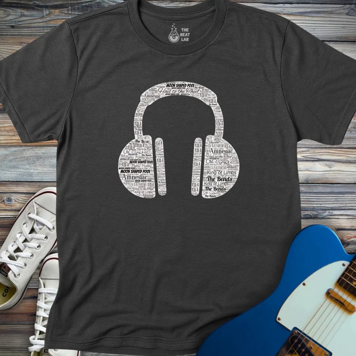Radioheadphones T-shirt - Dark Heather Grey / S - T-Shirt