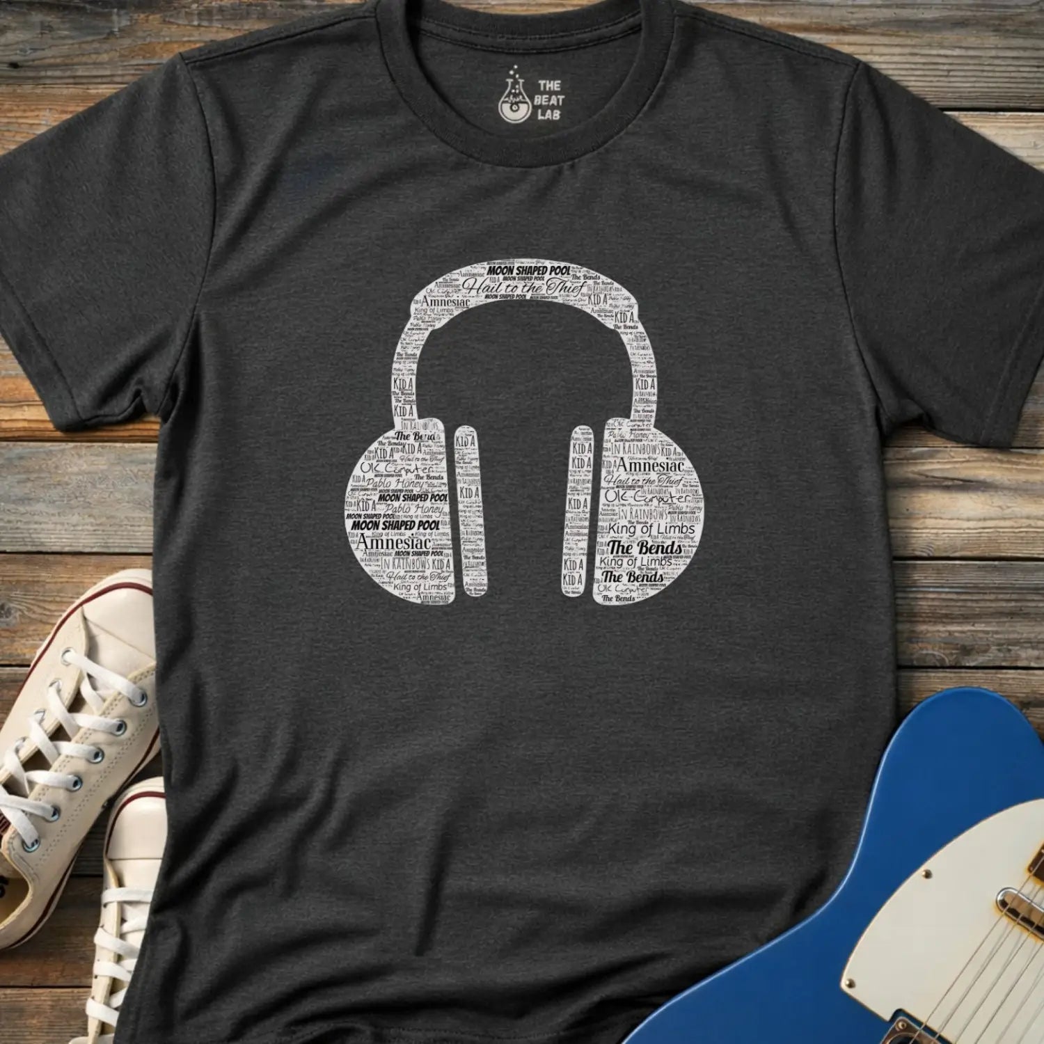 Radioheadphones T-shirt - Dark Heather Grey / S - T-Shirt