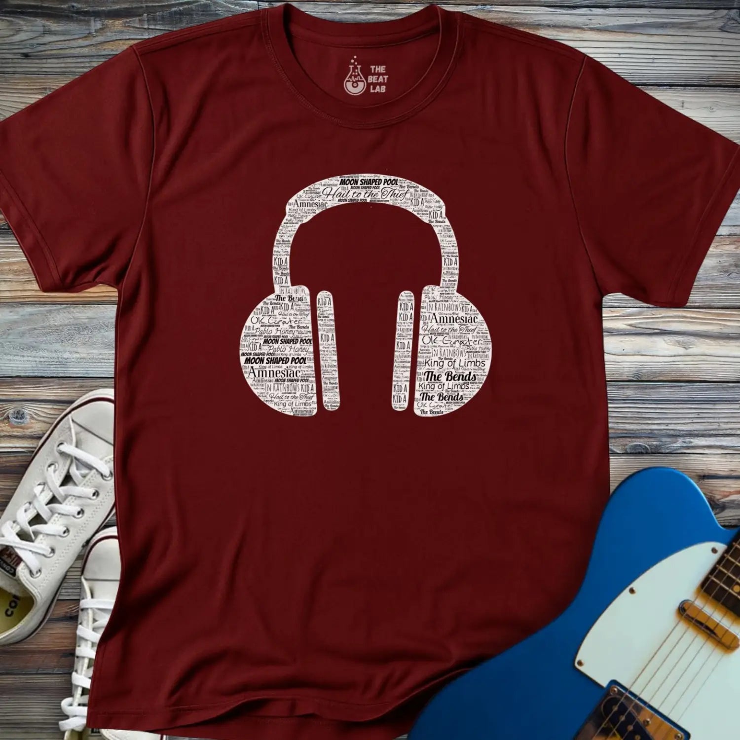 Radioheadphones T-shirt - Maroon / S - T-Shirt