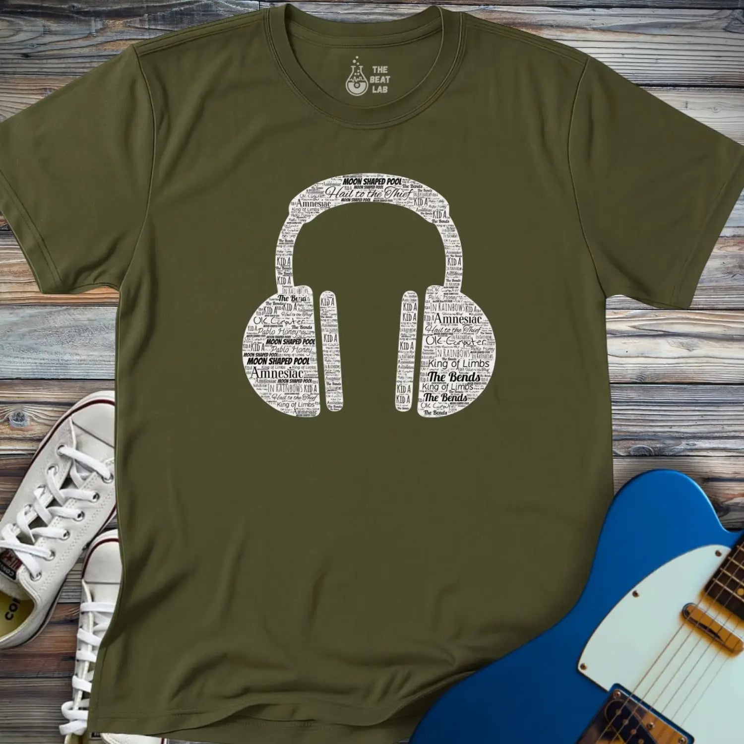 Radioheadphones T-shirt - Military Green / S - T-Shirt