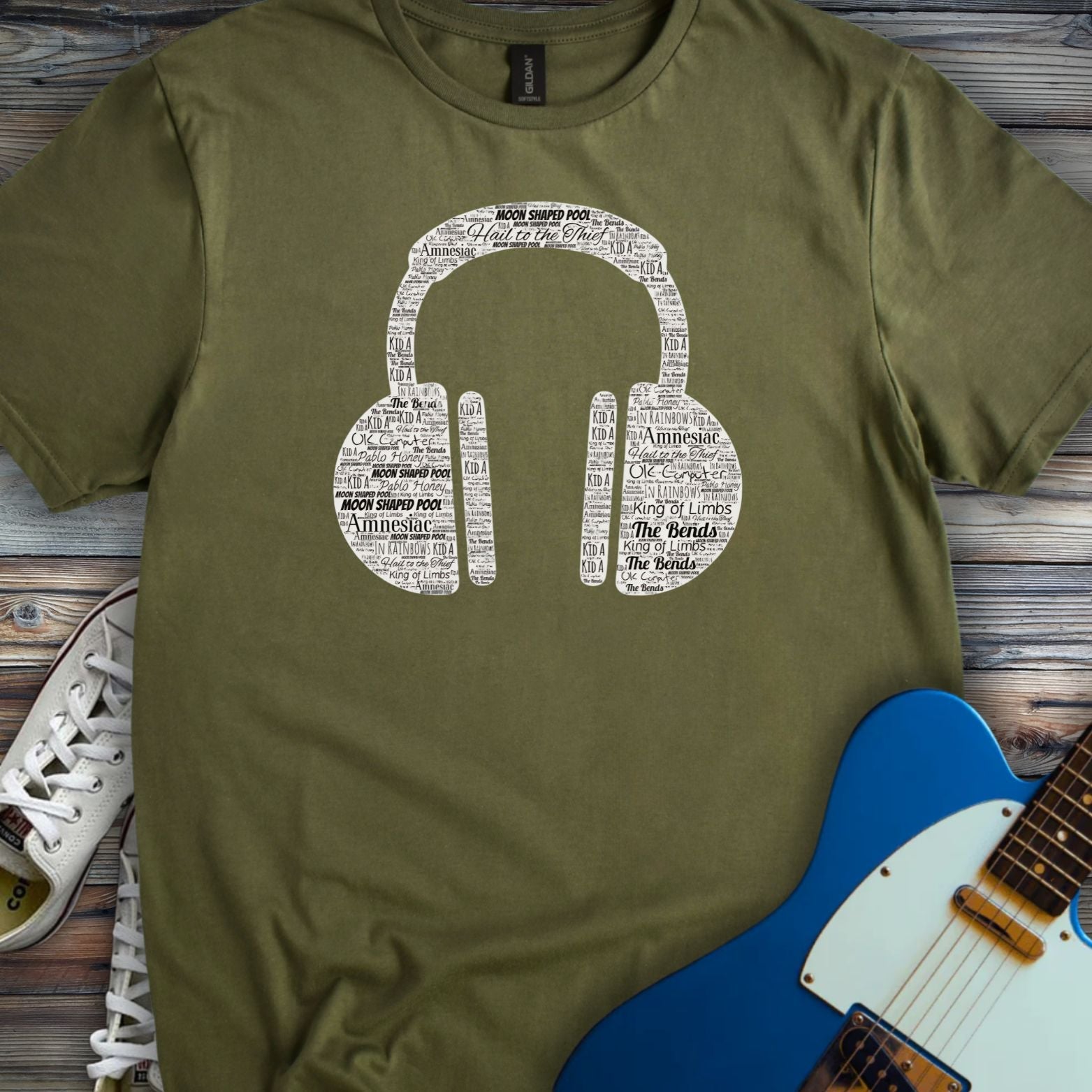 Radioheadphones T-shirt Military Green