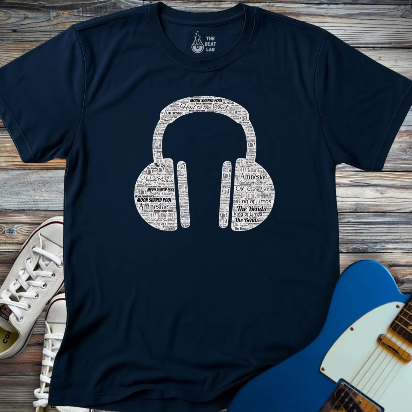 Radioheadphones T-shirt - Navy / S - T-Shirt