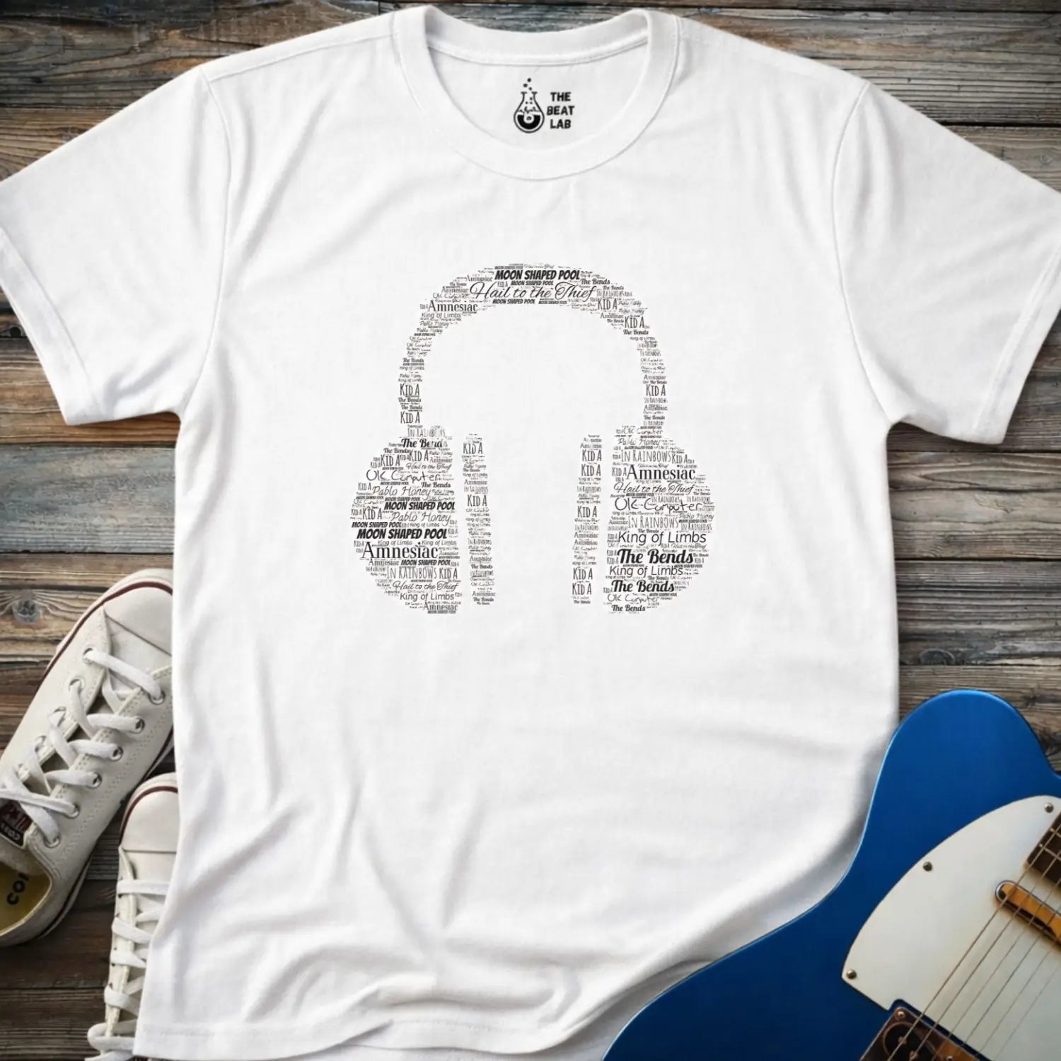 Radioheadphones T-shirt - White / S - T-Shirt
