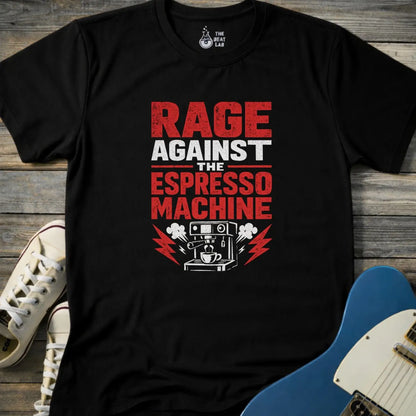 Rage Against the Espresso Machine T-shirt - Black / S - T-Shirt