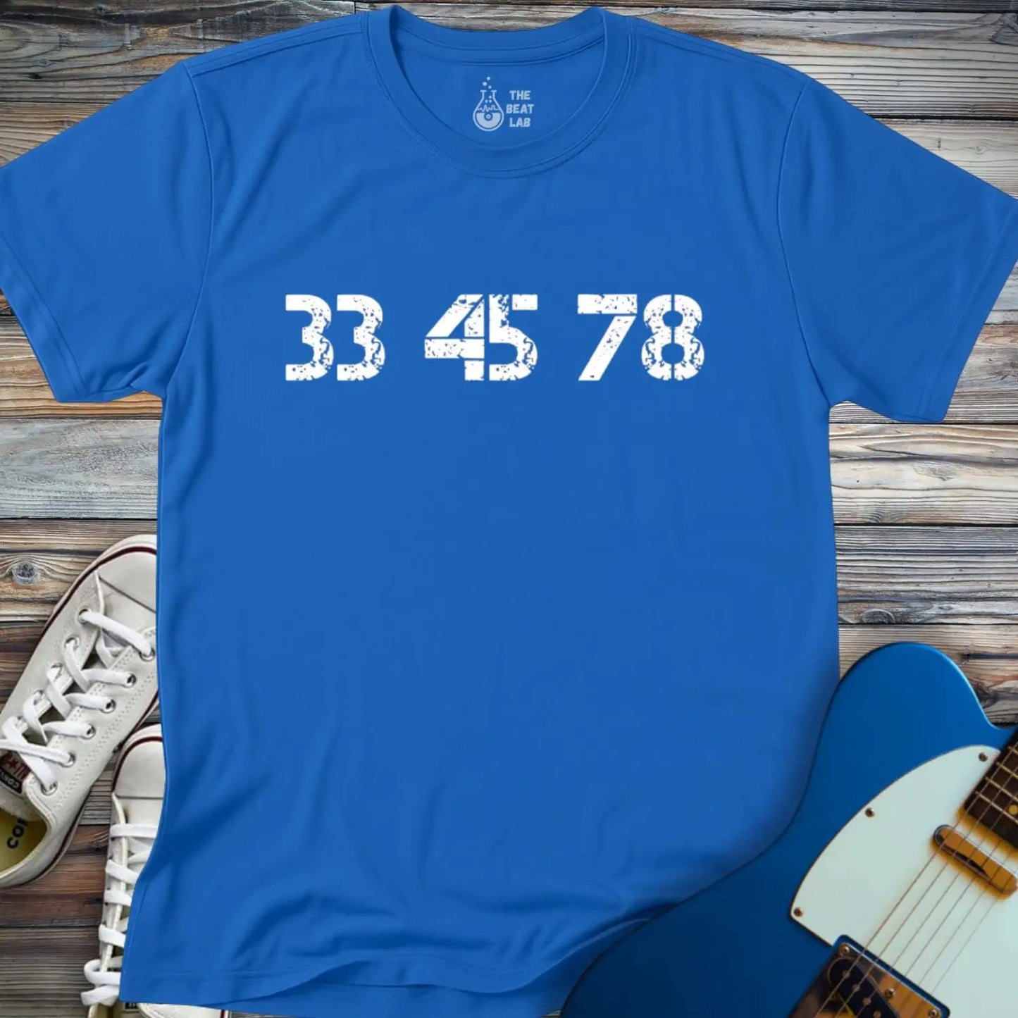 Record 33 45 78 RPM T-shirt - Royal / S - T-Shirt