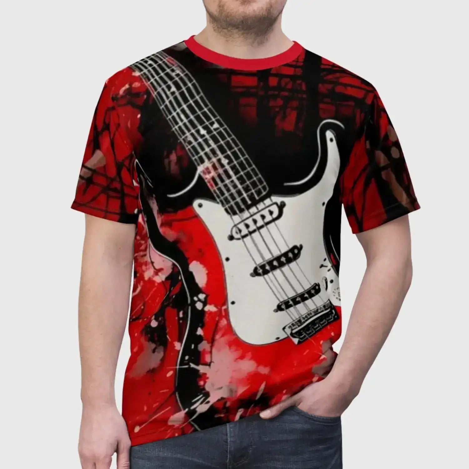 Red Electric Guitar T-Shirt