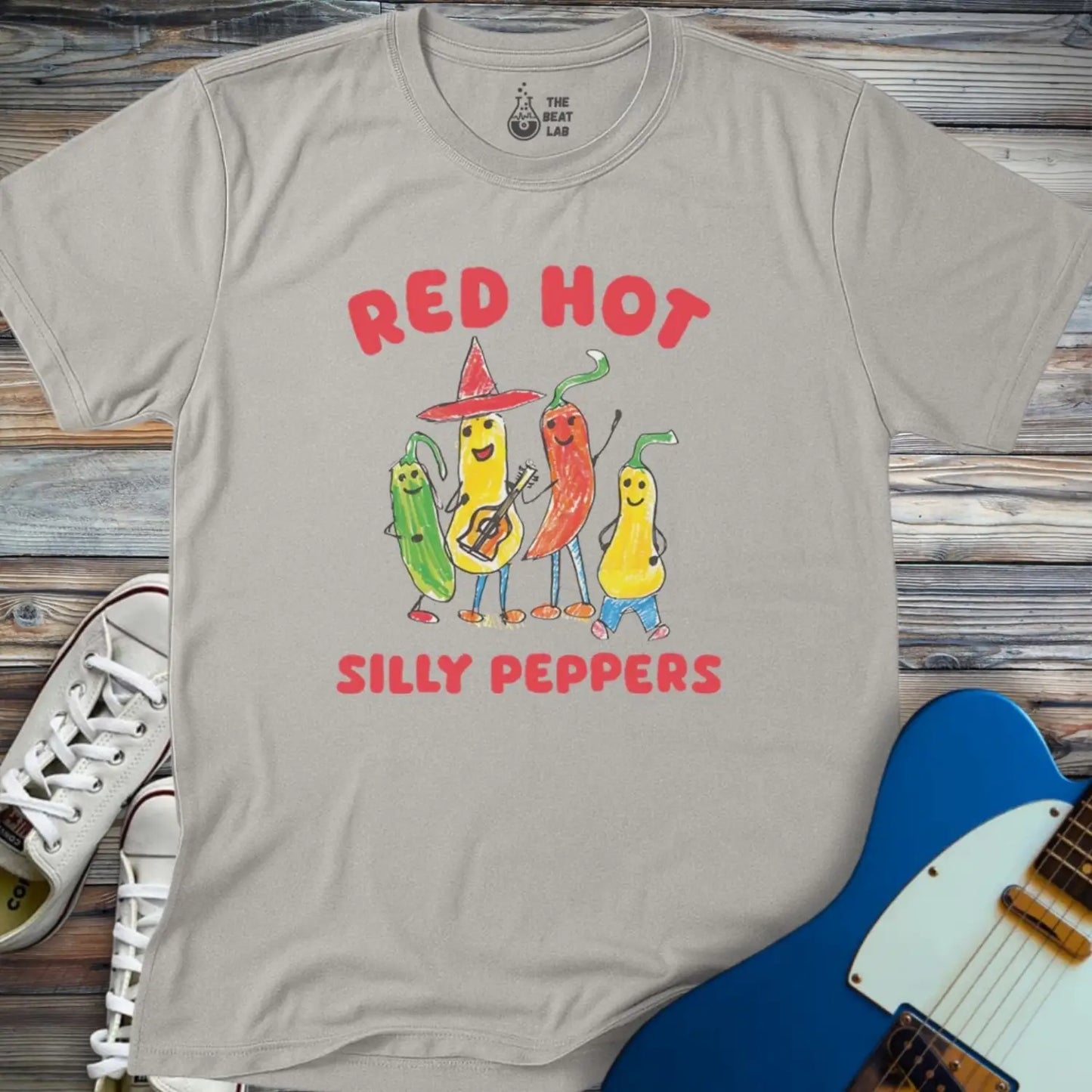 Red Hot Silly Peppers T-shirt - Sport Grey / S - T-Shirt