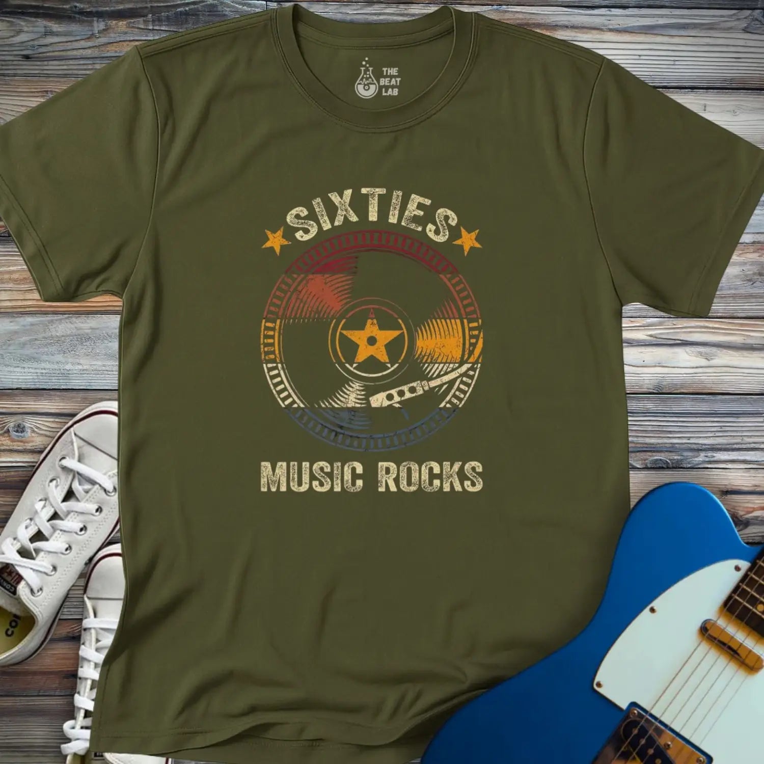 Retro sixties vinyl record T-shirt - T-Shirt