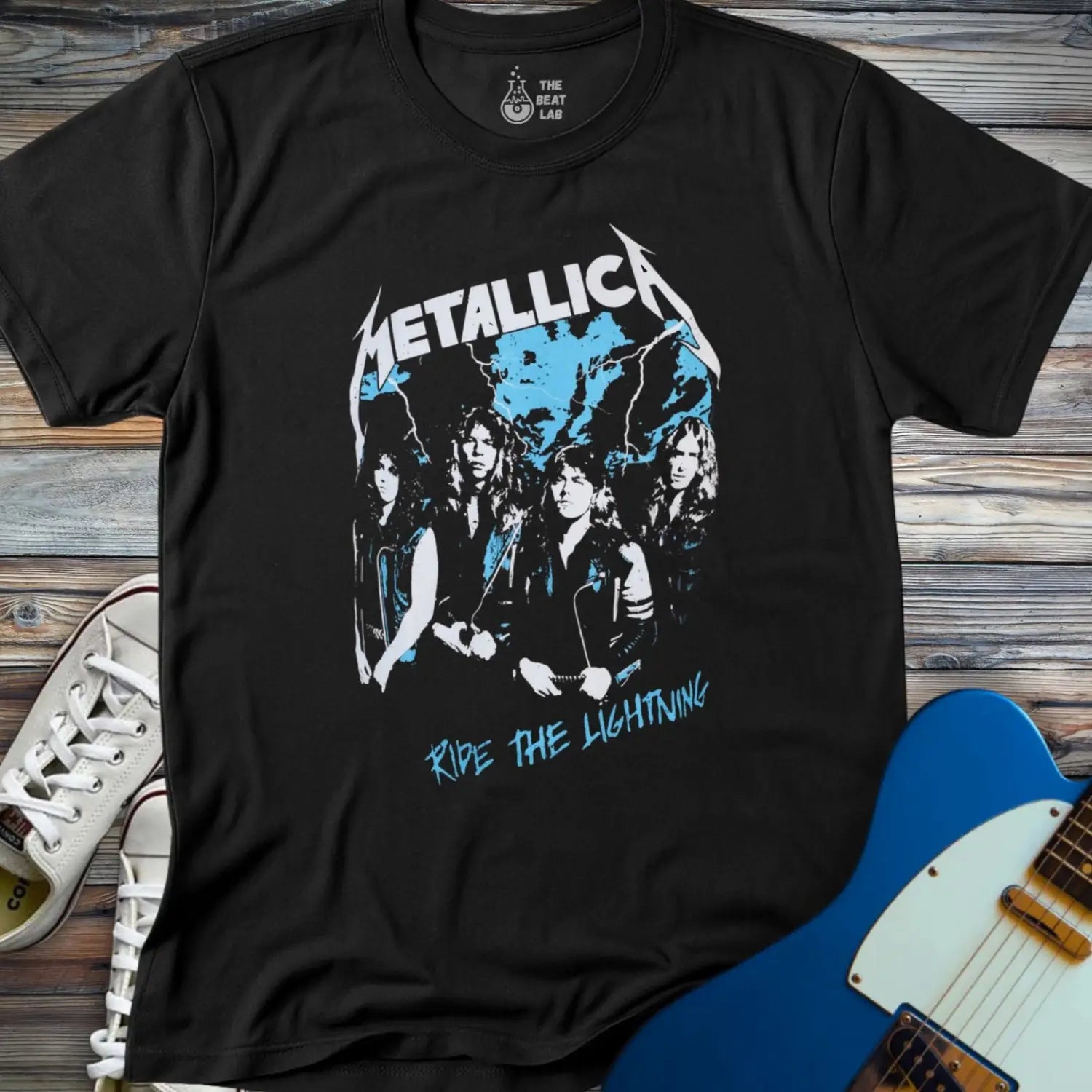 Ride the Lightning T-shirt - Black / S - T-Shirt