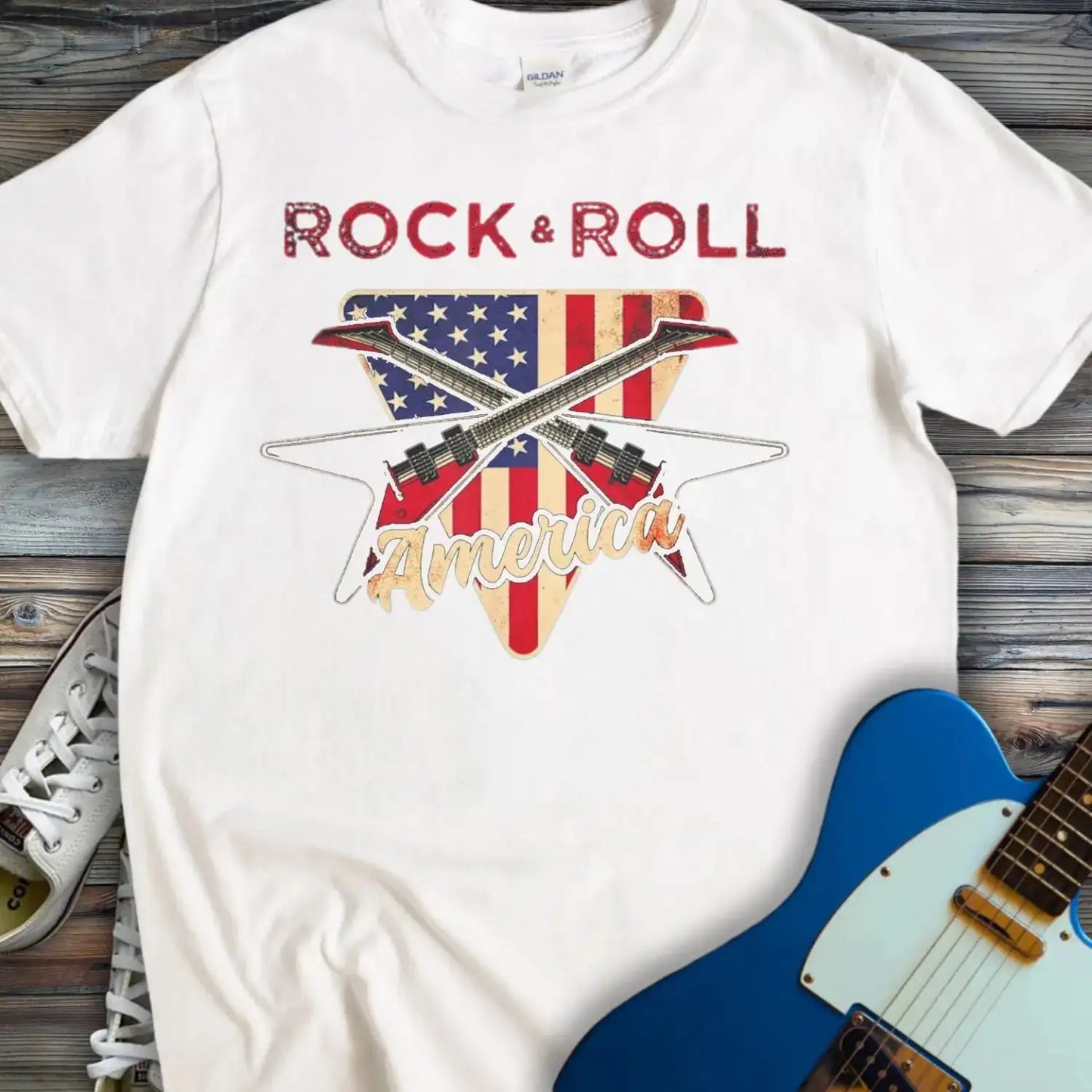 Rock and Roll America T-shirt White
