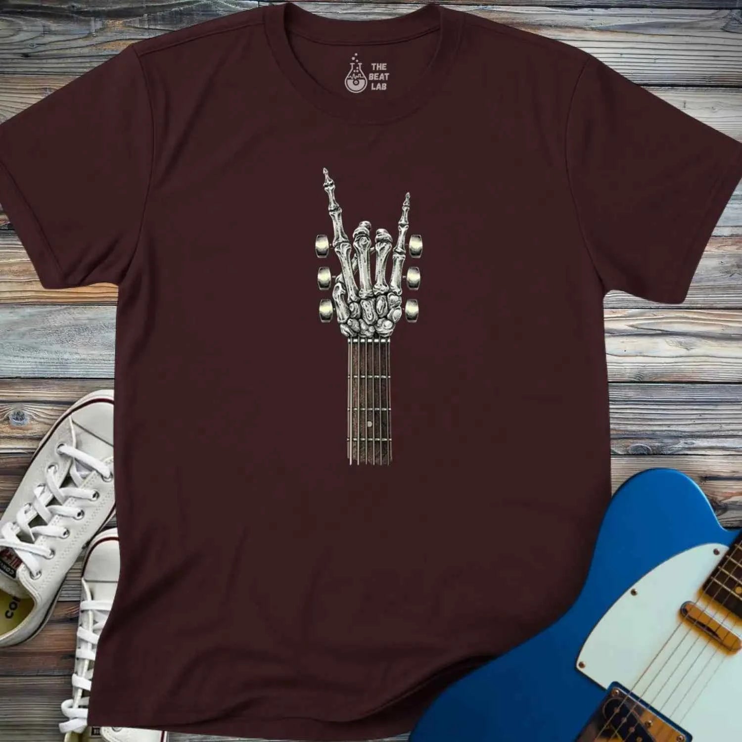 Rock on Skeletal Guitar T-shirt