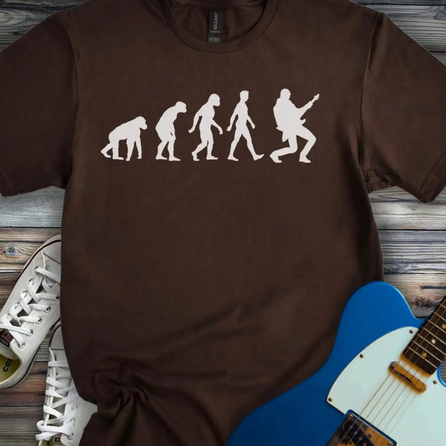 Rock Star Evolution T-shirt Dark Chocolate