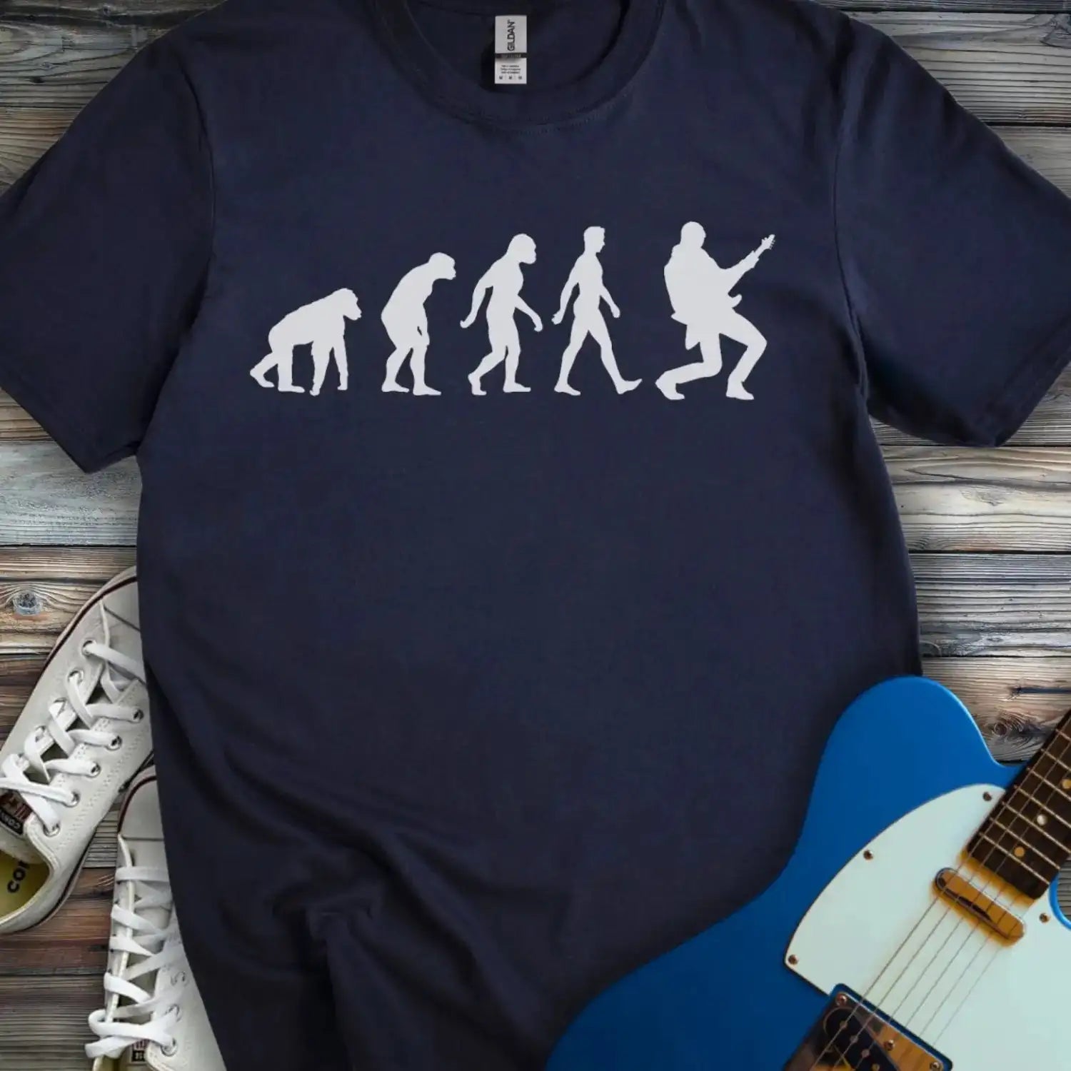 Rock Star Evolution T-shirt Navy