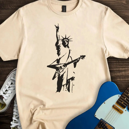 Rockstar Statue T-shirt Sand